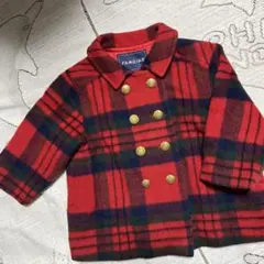 美品♡ファミリア♡チェック柄コート ♡100cm