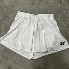 YONEX ホワイト スコート JP L