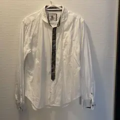 CREATION CUBE ホワイト長袖シャツ Lサイズ