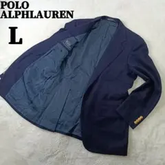 良品✨ポロラルフローレン 紺ブレ テーラードジャケット 金ボタン 大きいサイズL