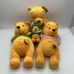 現状品　当時物　非売品　くまのプーさん　ぬいぐるみ　4点