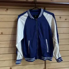 w closet ブルゾン　ブルー　スカジャン風ブルゾン サテン ジャケットのサムネイル