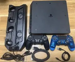 PlayStation 4 本体 コントローラー2個　縦置きスタンド