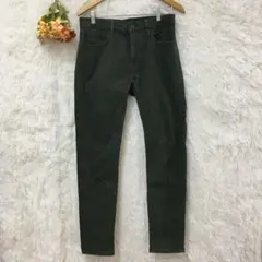★ユニクロ★ウルトラ ストレッチ カラー ジーンズ 【M】 カーキ グリーン