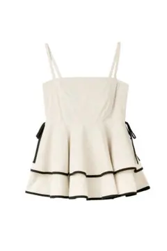Herlipto FOR HER Lame Frilled Peplum Topのサムネイル