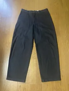 【美品】UNIQLO U ワイドフィットチノ 黒 82cm