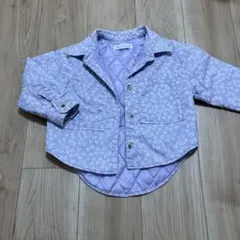 ZARA キルティングジャケット　116㎝　薄紫　花柄