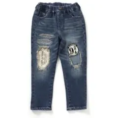 BREEZE☆ 【ハリー・ポッター】HOGWARTSデニムパンツ 10分丈