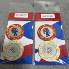 【万博会場限定】関西万博　ゴルフボールマーカー 2セットミャクミャク　コンペ景品