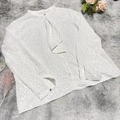 【GLACIER】ドット柄　ブラウス