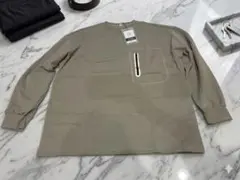 【新品】Poperdision メンズ長袖 Tシャツ グレー 3XL(XL相当)