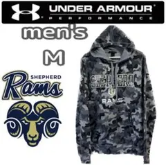 美品 アンダーアーマー シェファード大学 RAMS ラムス アメフト パーカー