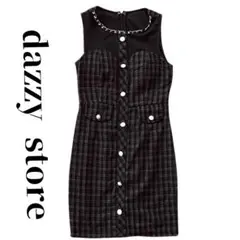 デイジーストア DAZZY キャバドレス ノースリーブ ワンピース タイト 黒