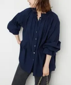 極美品✨定価１万❤️　スローブイエナ　タイプライターフリルカラーブラウス