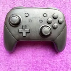 プロコン Nintendo スイッチ 純正 ブラック J1f-8【未使用に近い】