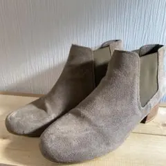 サイドゴアブーツ　ショート　スエード　5cm ベージュ