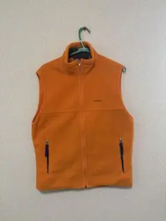90s USA製 patagonia シンチラ フリースベスト M オレンジ