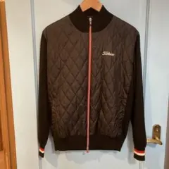 ★美品★タイトリスト　ゴルフ　キルティング切替ニットブルゾン　サイズ　M