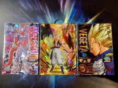 スーパードラゴンボールヒーローズ 孫悟空 ベジータ トランクス 3枚