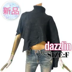 ⭐️A19⭐️ dazzlin ♥ タートルネック スリット ニットオーバーケープのサムネイル