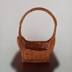 籐編み 手提げかご バスケット 花籠