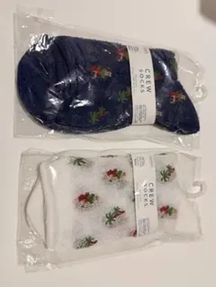 DAISO メッシュ クルーソックス フラガール 2足セット