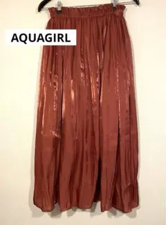 アクアガール AQUAGIRL シャイニーシアー　ギャザースカートのサムネイル