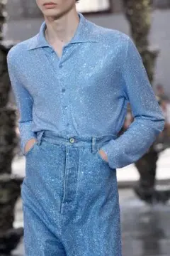 【超希少博物館級】ロエベ Loewe 24ss Sequins Denimのサムネイル