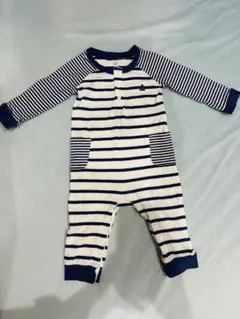 baby GAP ストライプロンパース　6〜12m