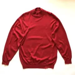 ★美品★ヴェイパライズ モックネックダメージニット レッド S ビームスのサムネイル