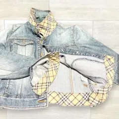 【即完売モデル】バーバリーブルーレーベル デニム　38 ノバチェック 189