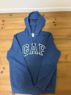 GAP ジップアップパーカー ブルー