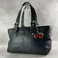 Coach Soho Leather Tote Bag Black y2k