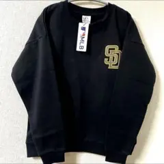 MLB パドレス　スウェットトレーナー　 バックロゴ 裏起毛　160ブラック