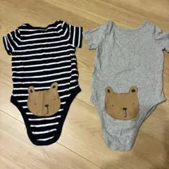 70センチ⭐︎Gap クマ刺繍ロンパース 2点セット
