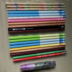 2B B鉛筆 、色鉛筆、消しゴムセット（20本➕1個）