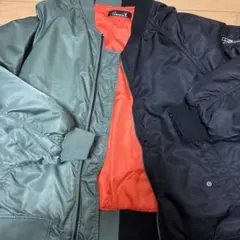 CavariA バイカラー MA-1 フライトジャケット