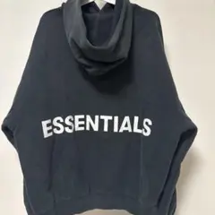 ESSENTIALS フード付きスウェット ブラック