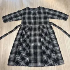 美品 バーバリーロンドン 長袖シャツワンピース ノバチェック キッズ