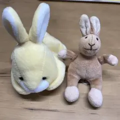 ウサギ型ぬいぐるみセット