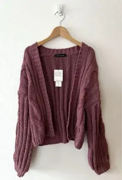 SALE✩.*˚SPIRALGIRL モールヤーン ニットショートカーディガン