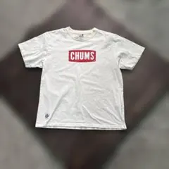 美品 chums チャムス 切り替え Tシャツ 白 青 緑 ボーダー L - メルカリ