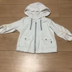 コムサイズム COMMECAISM キッズ ジップパーカー キッズ 80cm 白