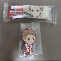 ハイキュー!! 夜久衛輔 缶バッジ ラバーストラップ 2点セット