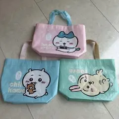ちいかわ ハチワレ うさぎ ミニトートバッグ 3点セット