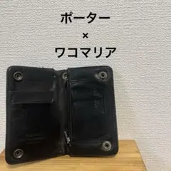 ポーター WACKO MARIA　　二つ折り財布　ブラック　レザー　【管:N】 WACKO MARIA】新商品発売 – 12/05(土) | INFORMATION | In STATE