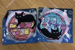 カフェベローチェ 黒ねこ ラバーコースター ステンドグラス コーヒーカップのサムネイル