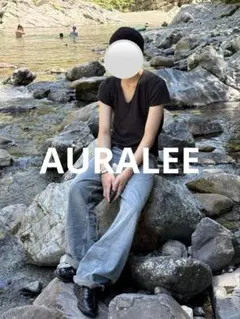 AURALEE Vネック 半袖 Tシャツ　0のサムネイル