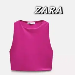 ZARA ポリアミド クロップドトップス