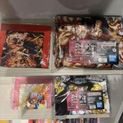 一番くじ ワンピースカードゲーム B賞カードデザインブランケット　全2種コンプ